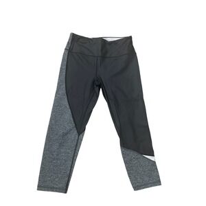 Victoria's Secret VSX Knockout Capri Leggings Black Grey M Athletic Workout